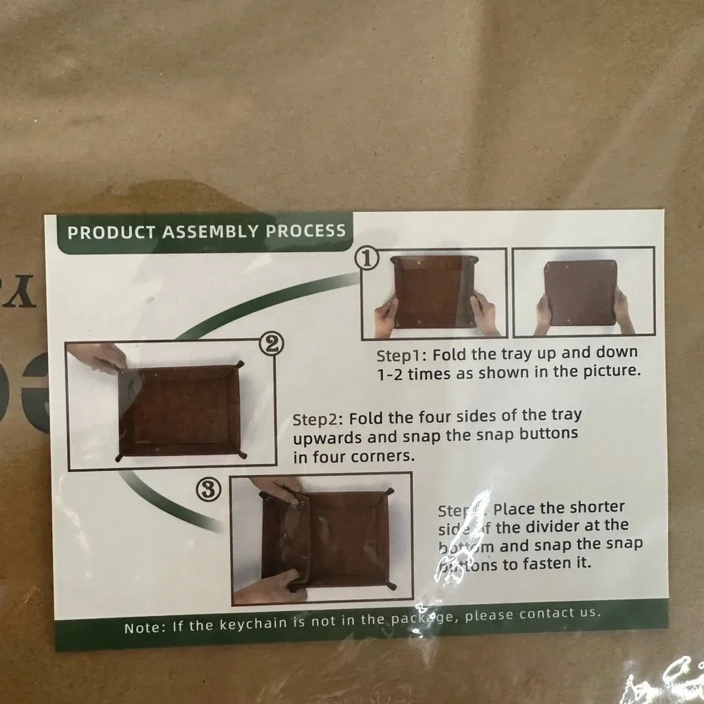 Faux Leather Jewelry Valet Brown Brand New